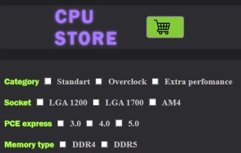 CPU store preview