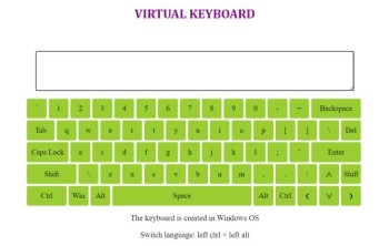 Virtual Keyboard preview